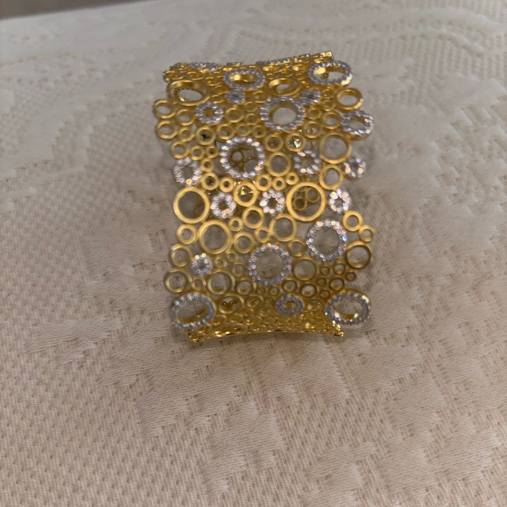Silver and gold plating cuff - Picture 7 of 7